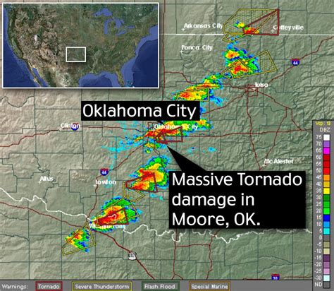 oklahoma tornado damage map