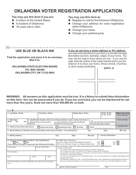 oklahoma voter registration statement form