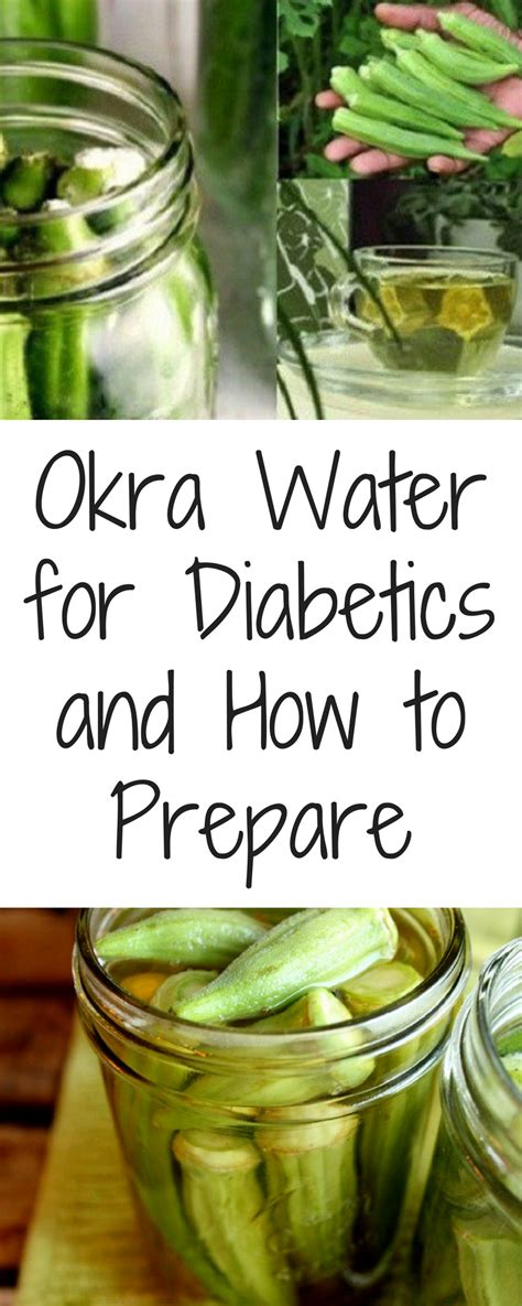 okra water for diabetes