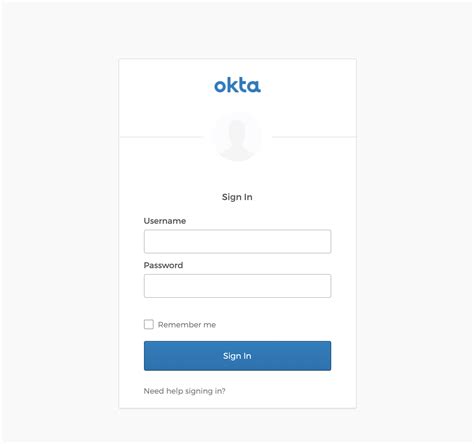 okta user log in
