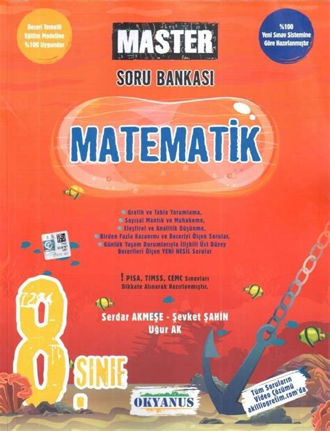 8. Sınıf Master 20 Matematik Denemesi Okyanus Yayınları