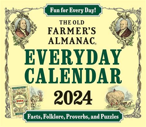 Old Farmers Almanac Calendar 2024