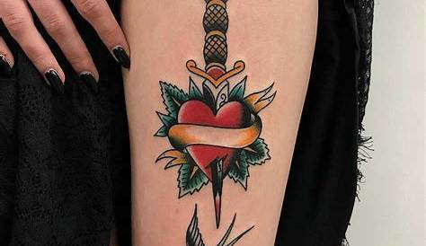 Old Fashion Heart Tattoo Pin On Tatoos