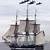 old time sailing vessel used as naval war ship