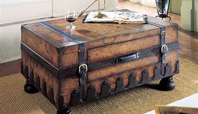 Old Trunk Ideas Repurposed Coffee Table
