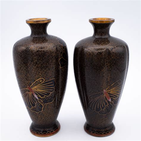 Old Black Vases