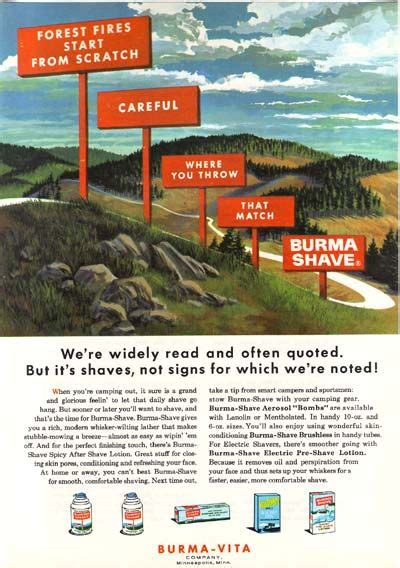 old burma shave roadside ads