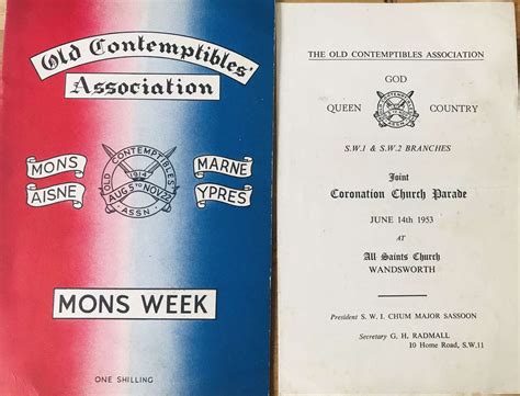 old contemptibles association records