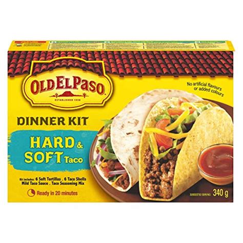 old el paso hard & soft taco dinner kit