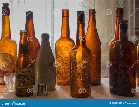 Old Empty Liquor Bottles