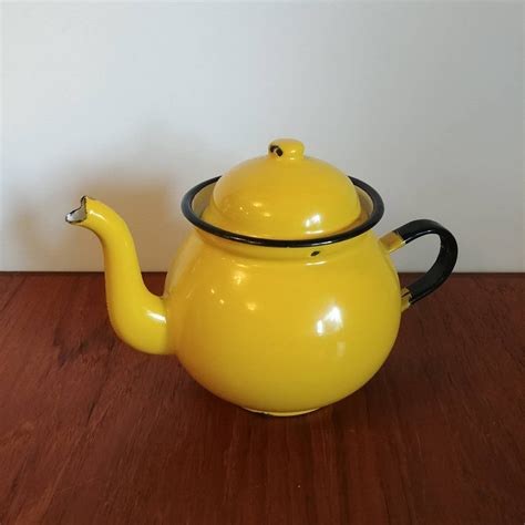old enamel teapot