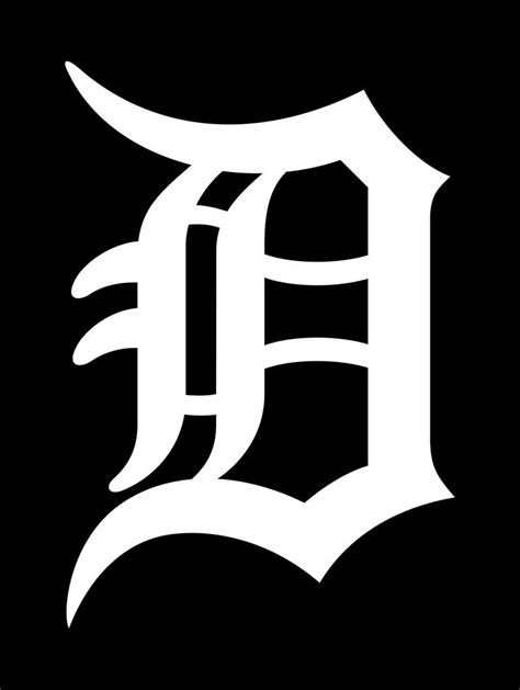 old english d for detroit tigers