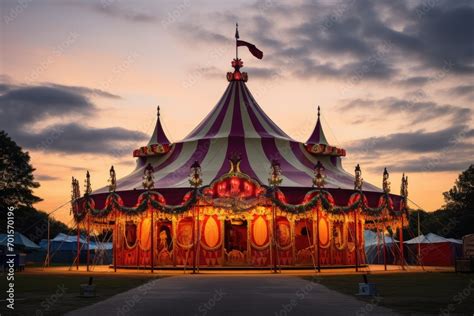 old fashioned circus tent