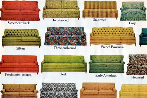 Old Fashioned Sofa Names