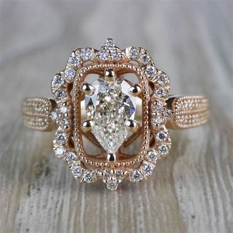 old fashioned style engagement rings