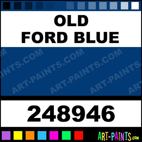 old ford blue paint code