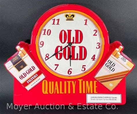 Old Gold Cigarette Clock