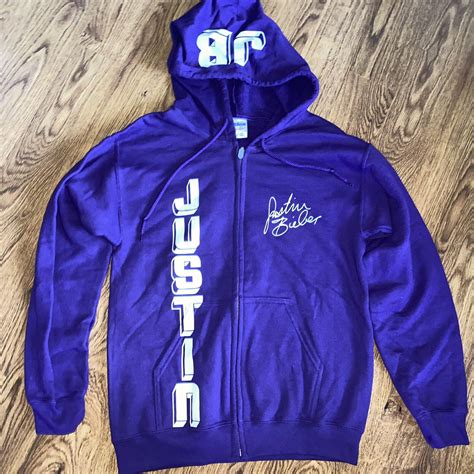 old justin bieber purple hoodie