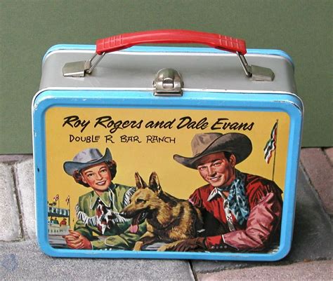 Vintage Lunch box old black metal lunch box by TheWhitePelican