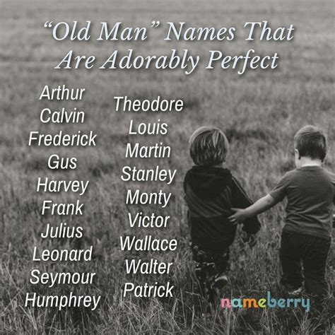 old man character names