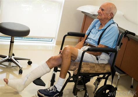 old man with broken leg