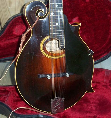 old mandolin with label