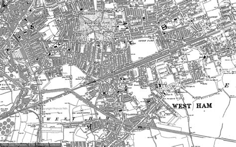 old map of west ham