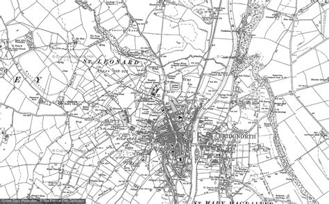 old maps of bridgnorth