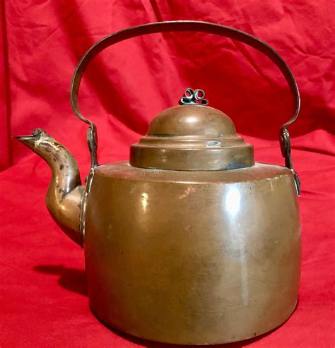 old metal tea kettle