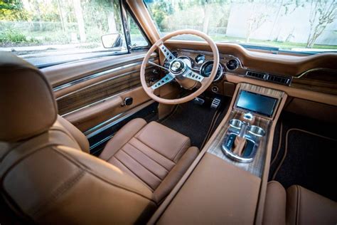 old mustang with modern interior