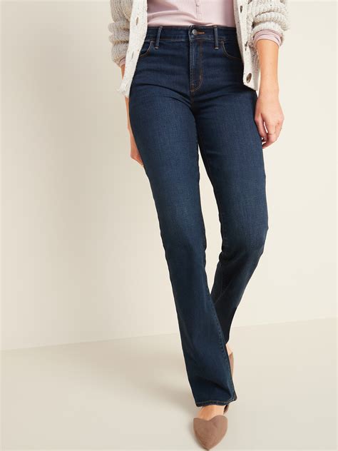 old navy mid rise kicker bootcut jeans