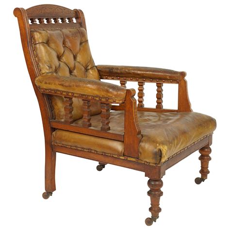 Old Oak Library Chairs