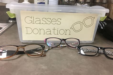 old reading glasses for charity