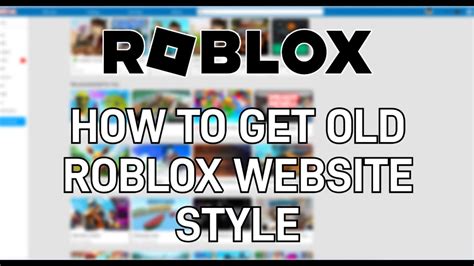 old roblox style extension