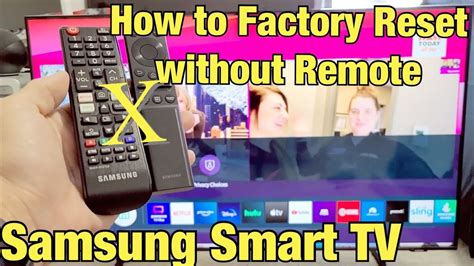 Old Samsung Tv Factory Reset Without Remote