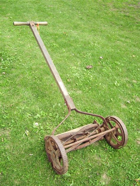 old school push mower