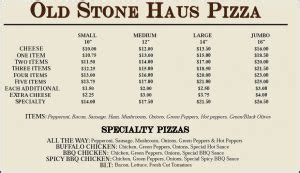 old stones pizza pinedale wy