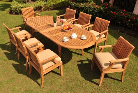 Old Teak Outdoor Setting