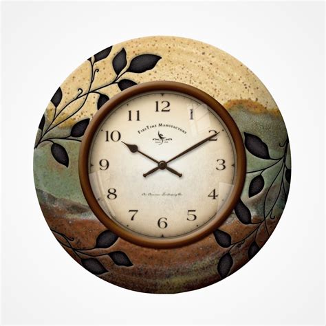 Old Time Pottery Wall Clocks