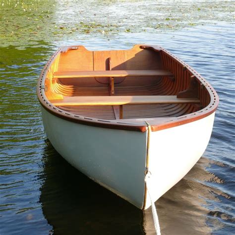 old wooden row boat