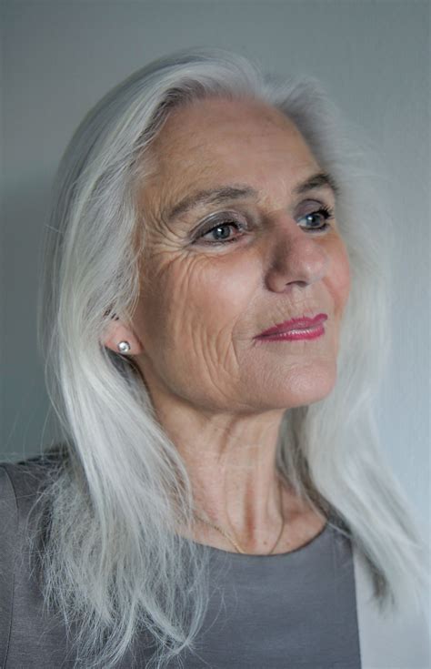 older women with gray hair