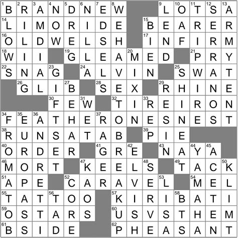 olds of old crossword clue