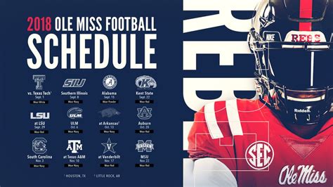 ole miss spring schedule