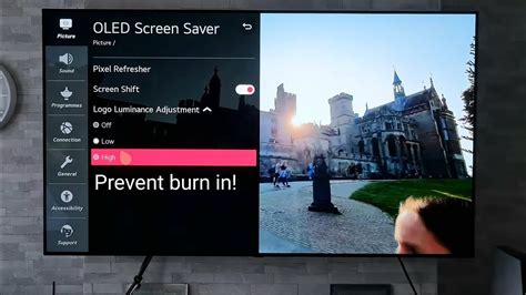 oled screen burn in prevention