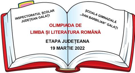 olimpiada de limba si literatura romana 2022