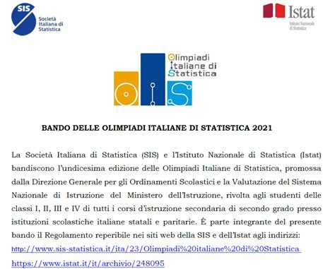 olimpiadi di statistica 2021