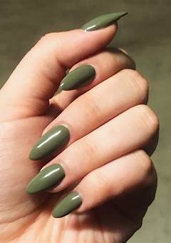 Olive Acrylic Nails: A Trendy Nail Art For 2023