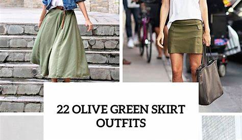 Olive Green Skirt Outfit Spring 14 Ways To Mix s To Try