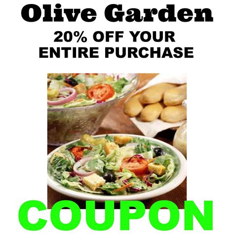 Olive Garden Coupon Code May 2021