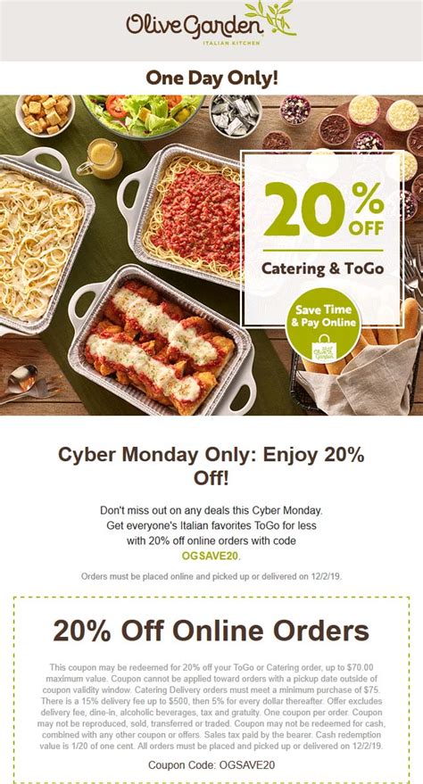 Olive Garden Discount Scan Code
